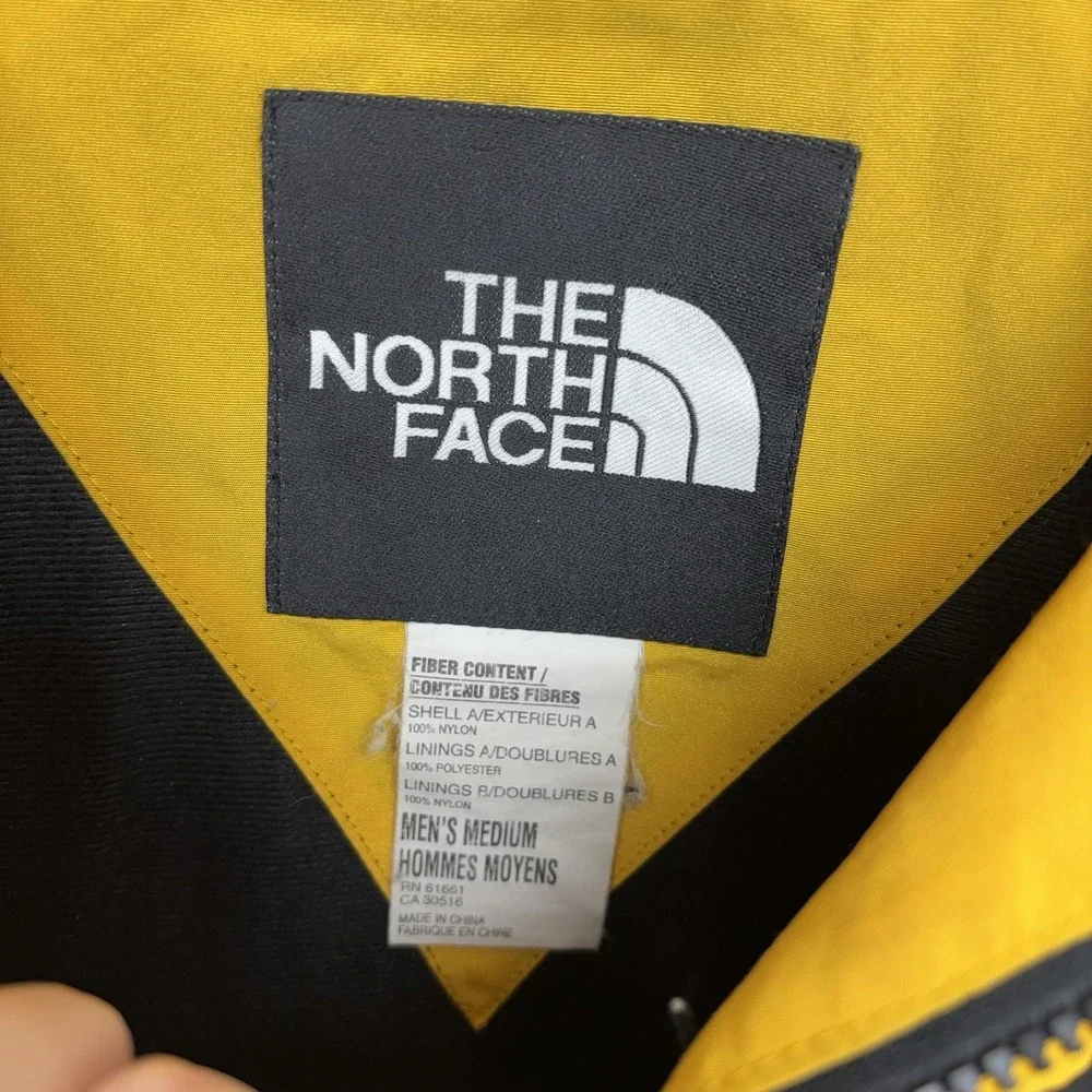 Vintage The North Face Jacket Mens Medium Yellow Extreme Light Ski Coat 90s Rare